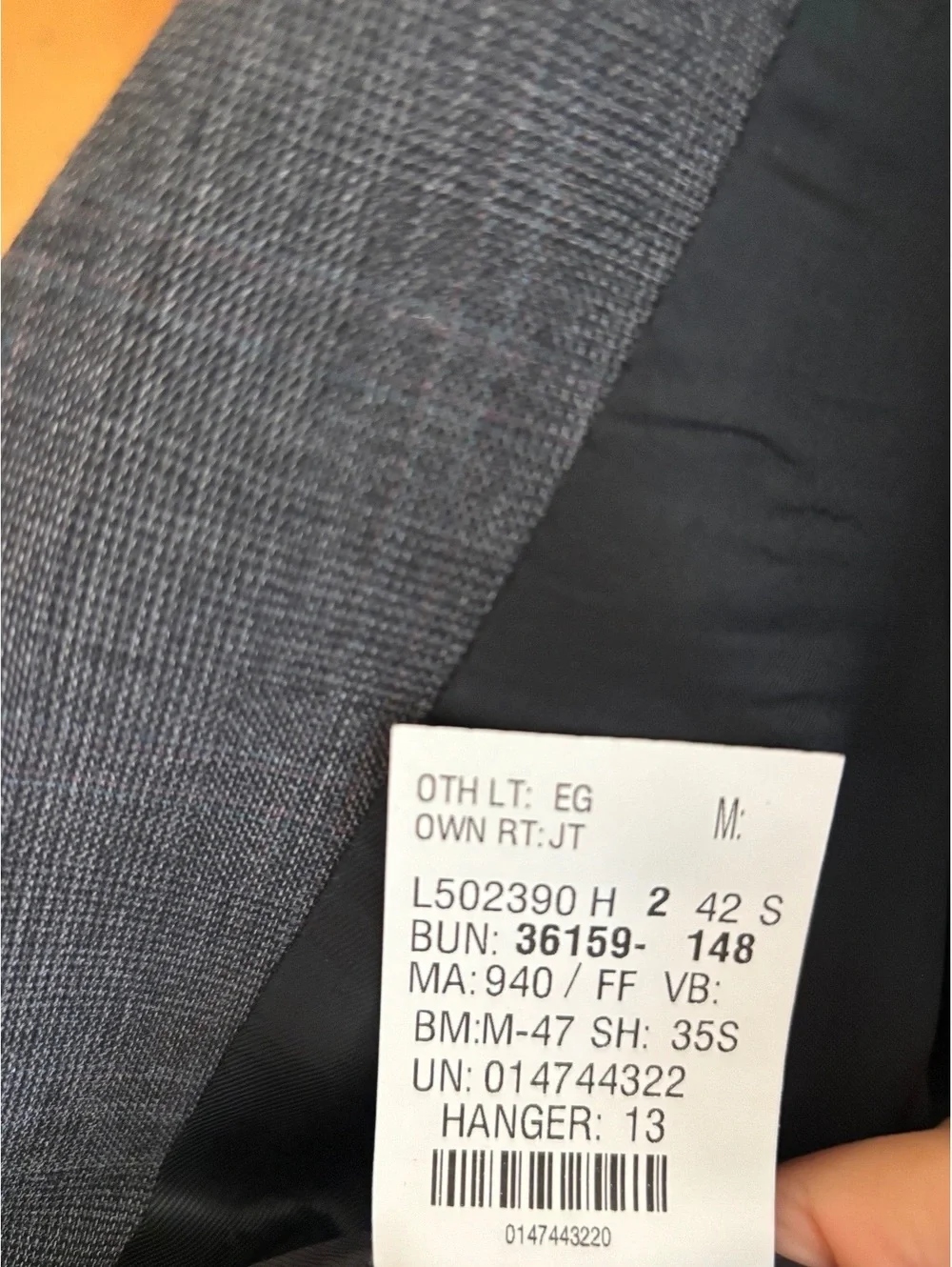 vintage 90s CHAPS RALPH LAUREN grey wool blazer SZ 42S
